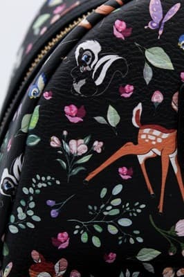 Loungefly Disney Parks Bambi Mini Backpack Black Forest Friends Embroidered New - Thumbnail 5