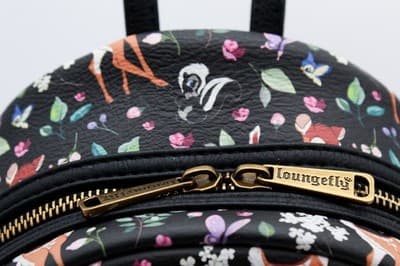 Loungefly Disney Parks Bambi Mini Backpack Black Forest Friends Embroidered New - Thumbnail 7