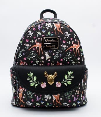 Loungefly Disney Parks Bambi Mini Backpack Black Forest Friends Embroidered New - Thumbnail 18