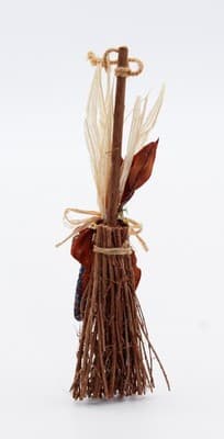 OOAK Miniature Dollhouse Broom w/ Assorted Corns Fall Autumn Decor 1:12 - Thumbnail 4
