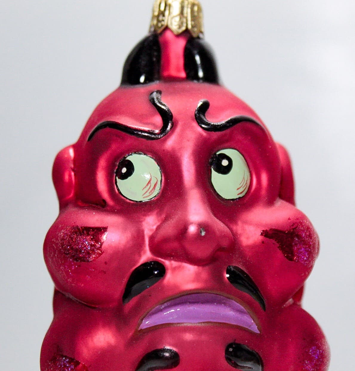 CHRISTOPHER RADKO "Double Crosser Devil" Halloween Glass Ornament 5" RETIRED - Thumbnail 3