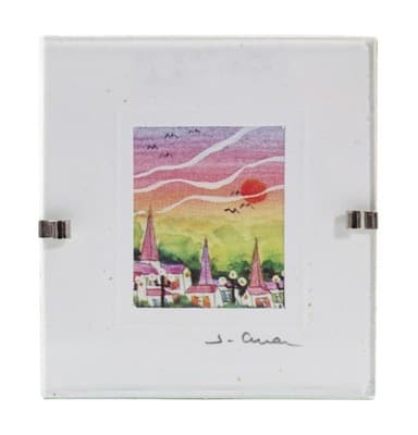Jimageme France Print Dollhouse Miniature Wall Art "The Sun Also Rises" - Image 1