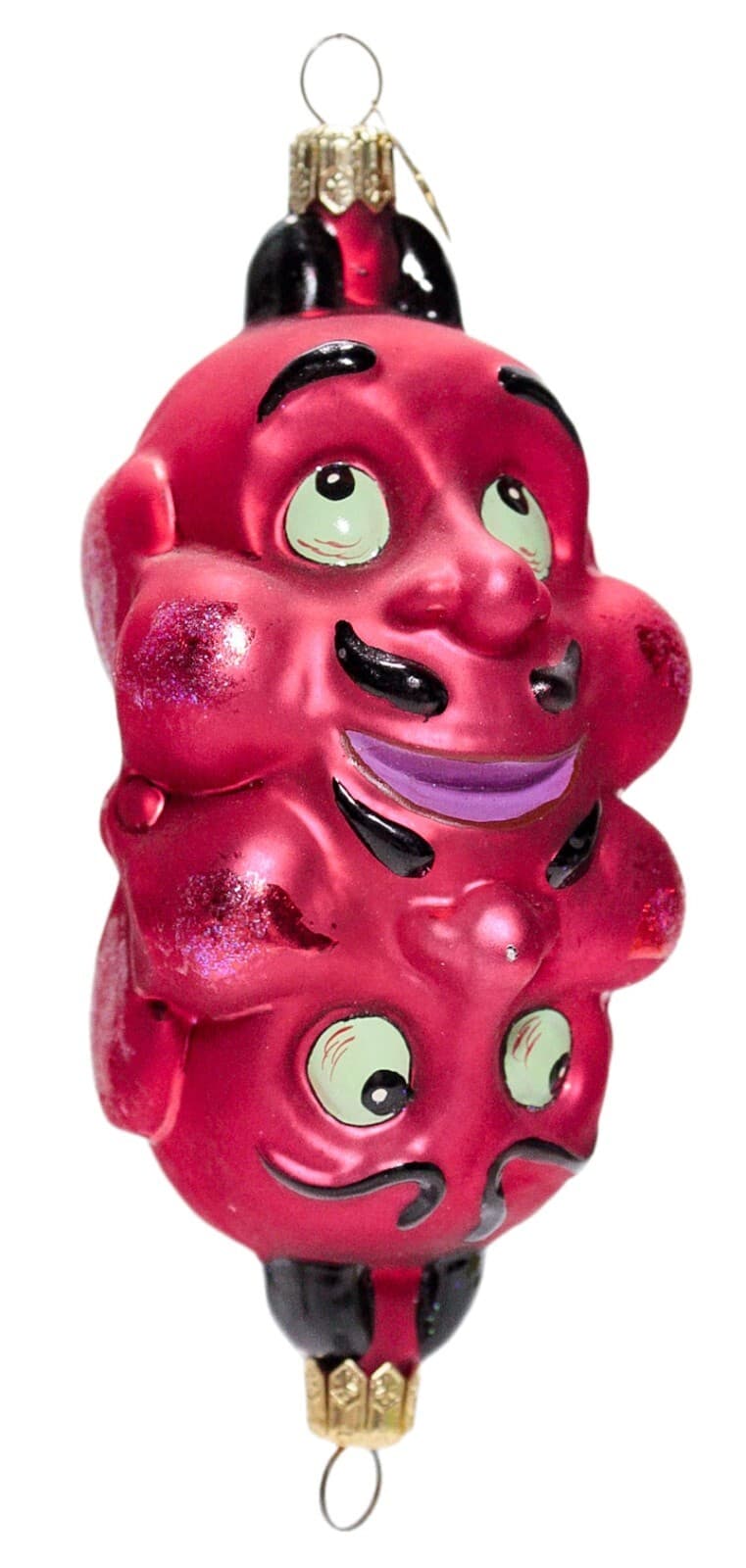 CHRISTOPHER RADKO "Double Crosser Devil" Halloween Glass Ornament 5" RETIRED - Image 1