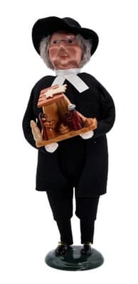 2008 Vintage BYERS CHOICE The Carolers Parson Preacher w/ Nativity Scene - Image 1