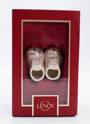 Vintage LENOX Porcelain "Baby's First Christmas" Monogrammed & Dated Ornament - Thumbnail 7