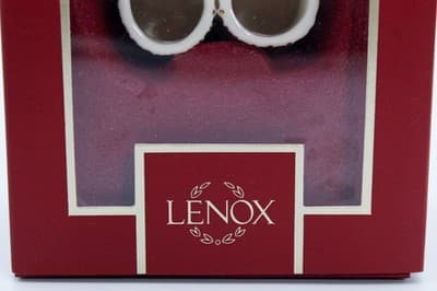 Vintage LENOX Porcelain "Baby's First Christmas" Monogrammed & Dated Ornament - Thumbnail 3