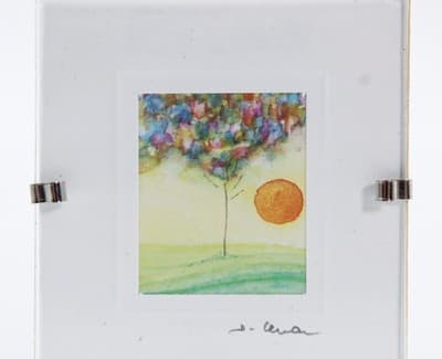 Jimageme France Watercolor Print Dollhouse Miniature Wall Art "July Day" - Thumbnail 2