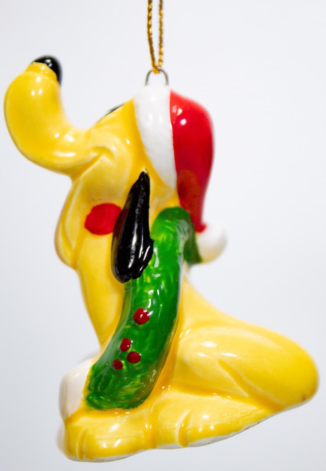 WALT DISNEY Japan Vintage Pluto Porcelain Decorative Christmas Ornament - Thumbnail 2