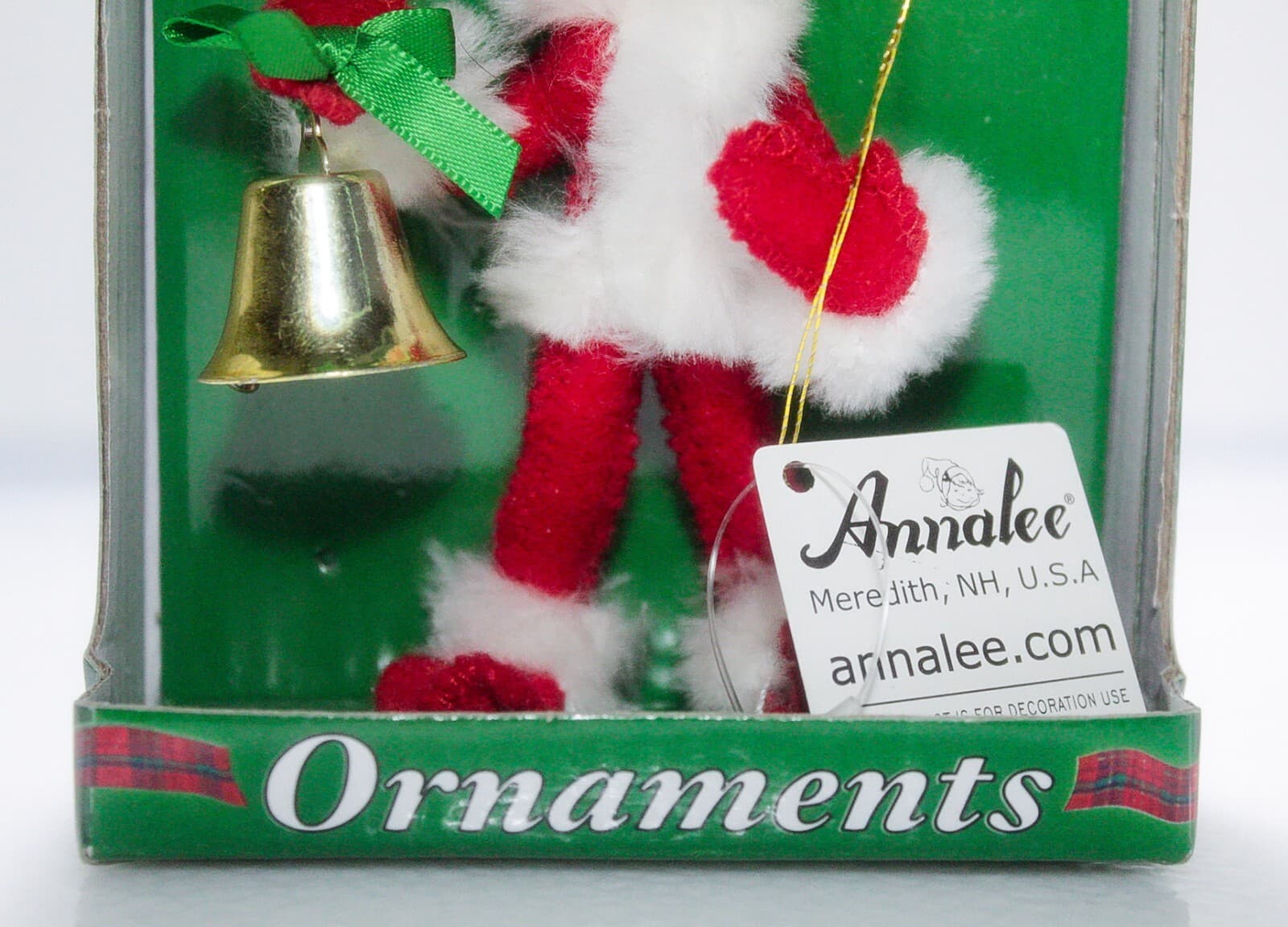 ANNALEE MOBILITEE Red Elf Felt Artisan Doll Christmas Ornament NWT 4" - Thumbnail 3