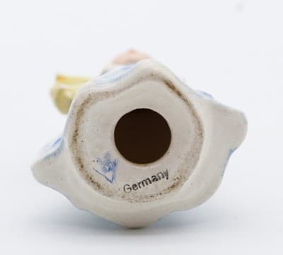Hummel Geobel Made In Germany Star Angel With Flower Porcelain Figurine TMK2 - Thumbnail 9