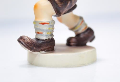Vintage HUMMEL W. Germany "School Boy" Hand Painted Porcelain Figurine TMK3 - Thumbnail 3