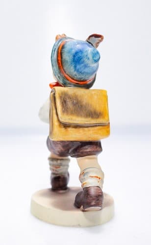 Vintage HUMMEL W. Germany "School Boy" Hand Painted Porcelain Figurine TMK3 - Thumbnail 6