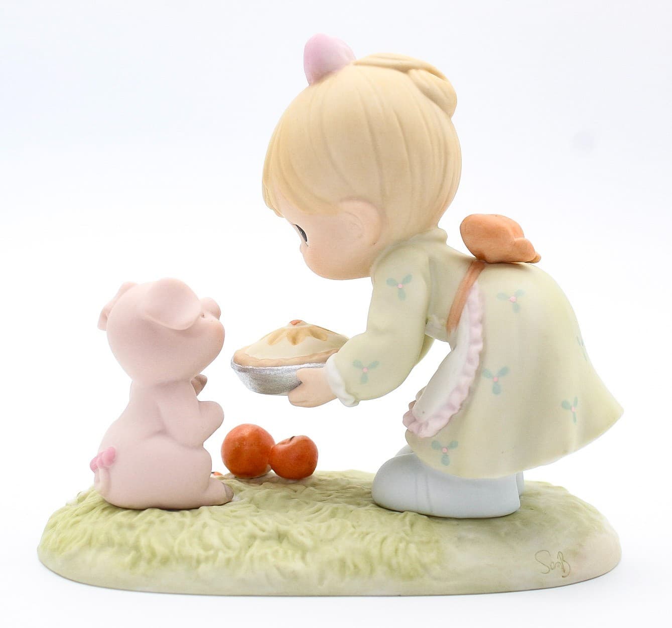 Precious Moments You're Just As Sweet as Pie Enesco Porcelain Figurine 1997 - Thumbnail 5
