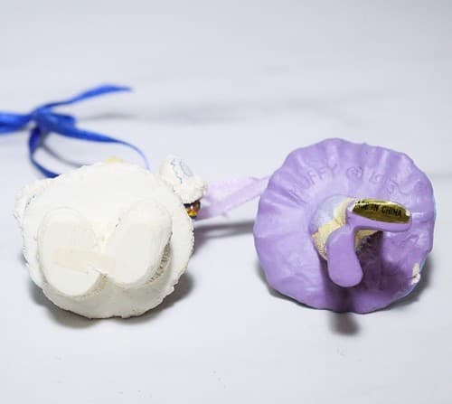 2 Vintage MUFFU VANDERBEAR Eskimo & Ballerina Christmas Ornaments - Thumbnail 3