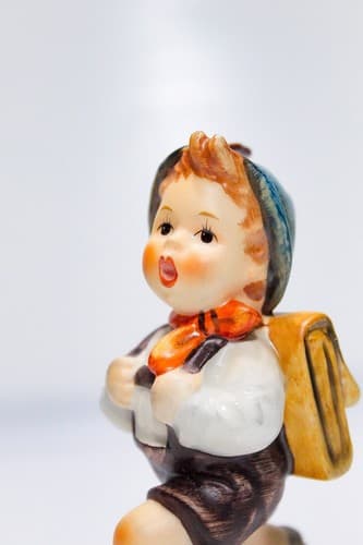 Vintage HUMMEL W. Germany "School Boy" Hand Painted Porcelain Figurine TMK3 - Thumbnail 2