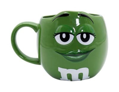 Vintage M&M's World Green Porcelain Large Mug - Image 1