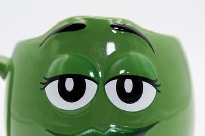 Vintage M&M's World Green Porcelain Large Mug - Thumbnail 6