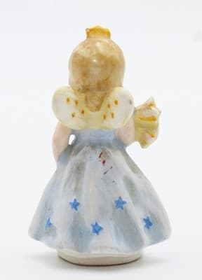 Hummel Geobel Made In Germany Star Angel With Flower Porcelain Figurine TMK2 - Thumbnail 7