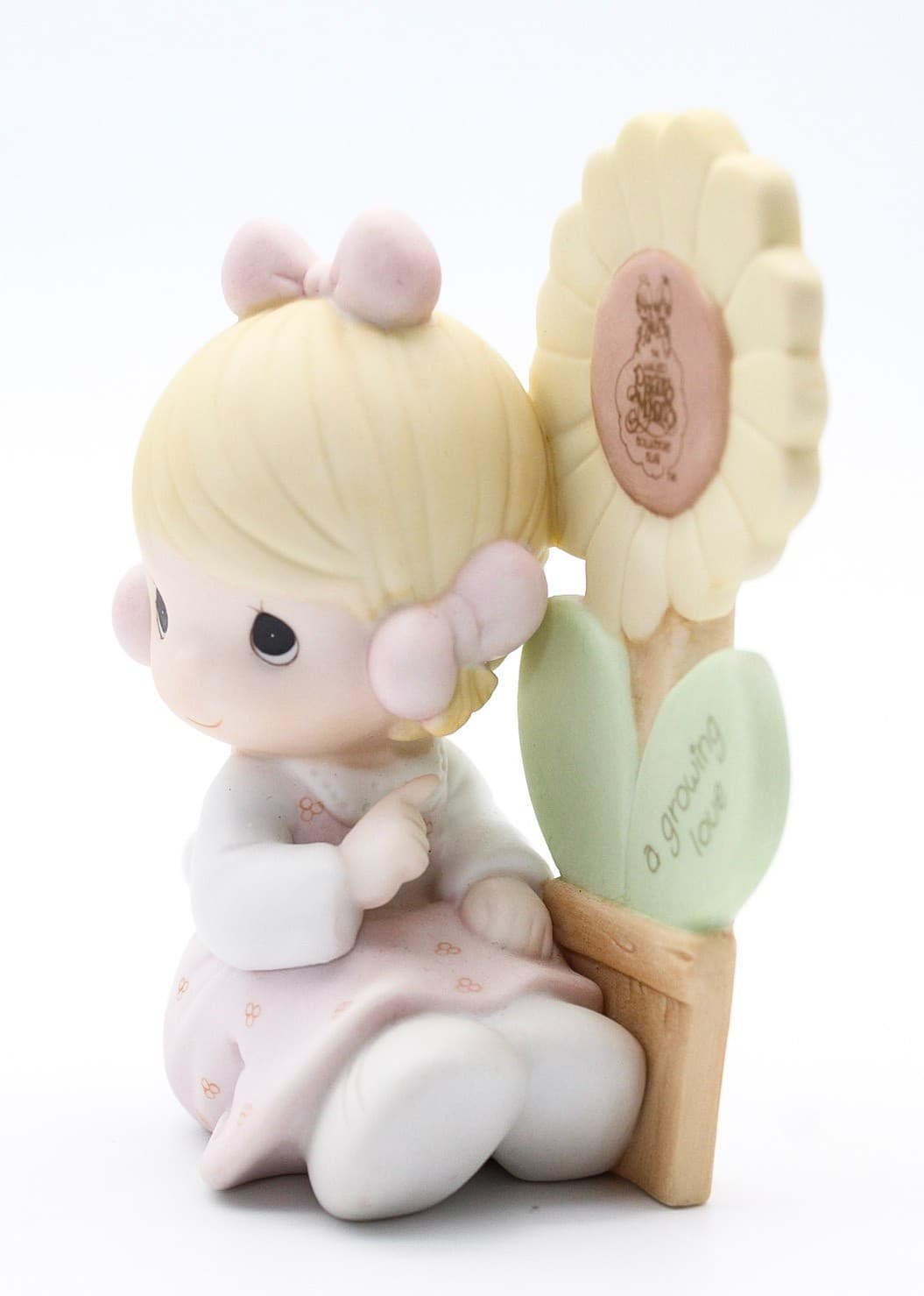 Precious Moments A Growing Love Enesco Porcelain Figurine 1987 - Thumbnail 2