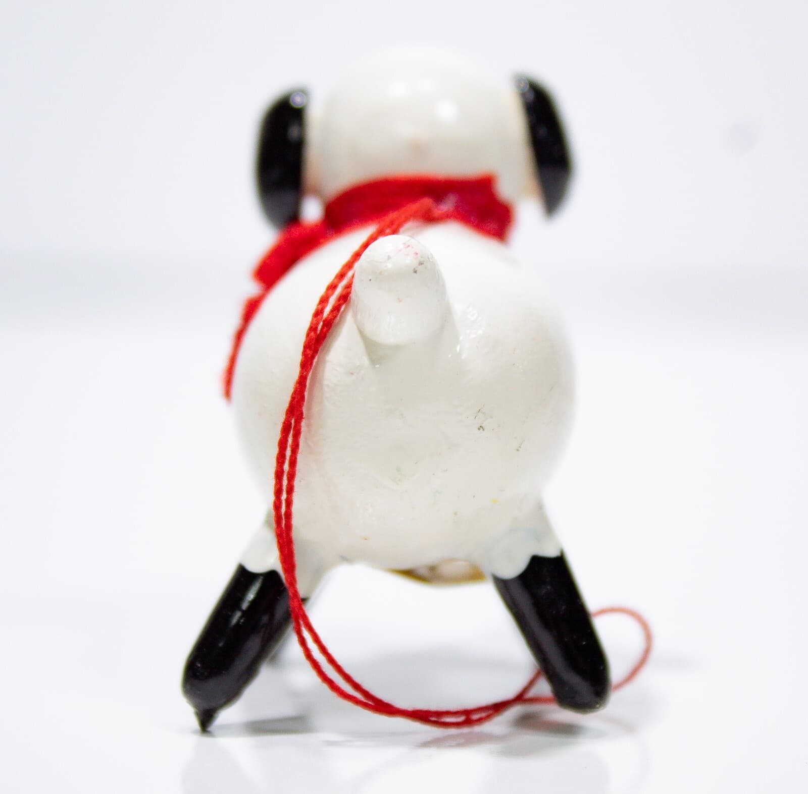 Midwest Taiwan Wooden Hand Painted Sheep With Heart Necklace Christmas Ornament - Thumbnail 3