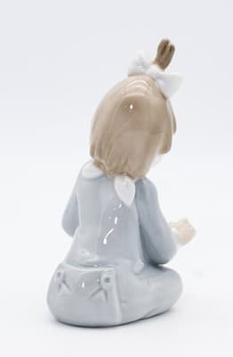 Nao By Lladro Spain Soup Time Glazed Porcelain Figurine Vintage In Box - Thumbnail 9
