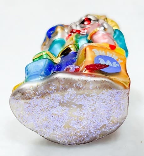 CHRISTOPHER RADKO Billy Bunny Goes Shopping Glass Christmas Ornament - Thumbnail 5