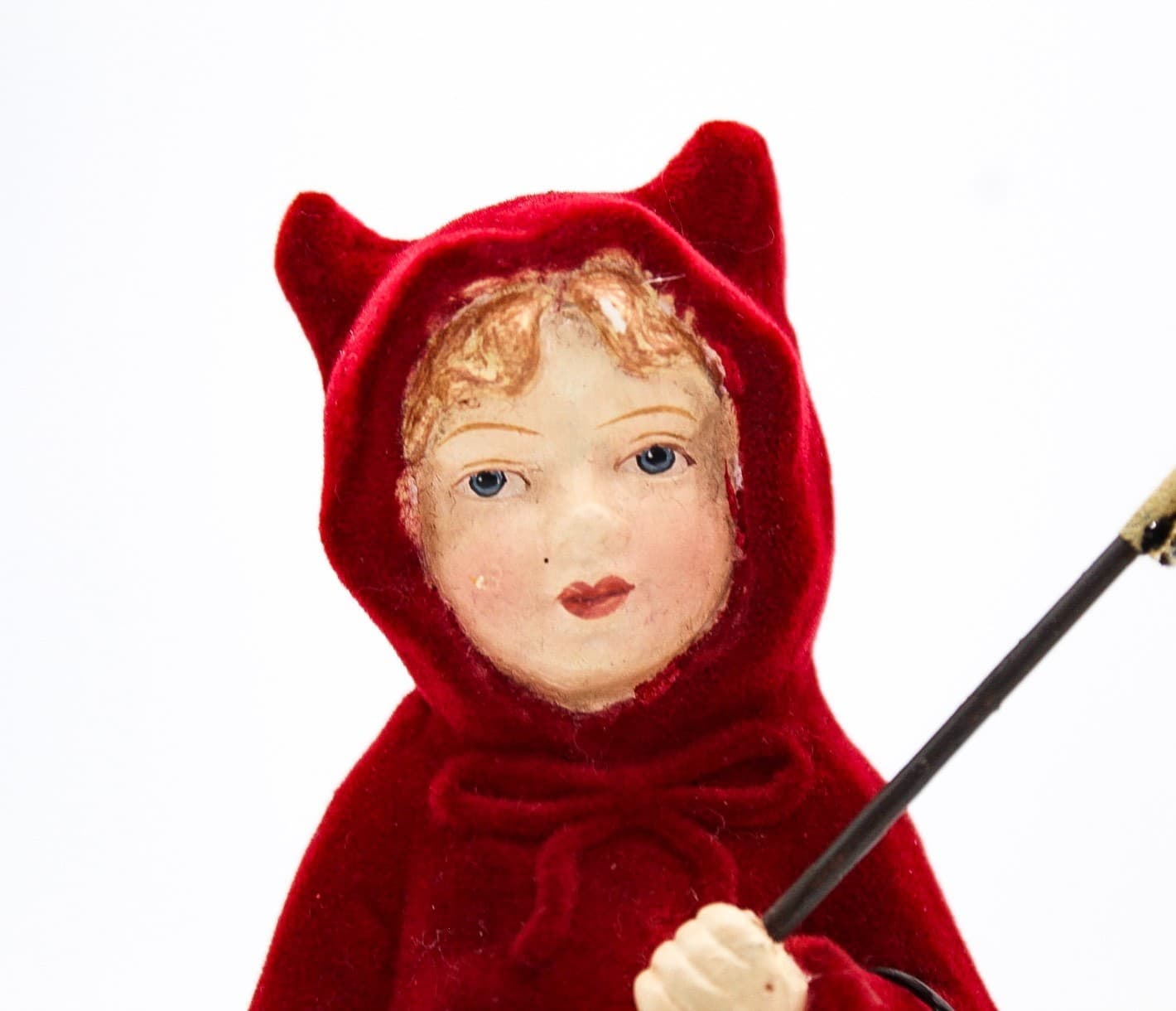 Bethany Lowe Trick Or Treat Devil Kid Halloween Flocked Costume Candy Box 7" - Thumbnail 13