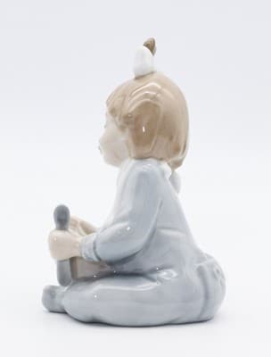 Nao By Lladro Spain Soup Time Glazed Porcelain Figurine Vintage In Box - Thumbnail 8
