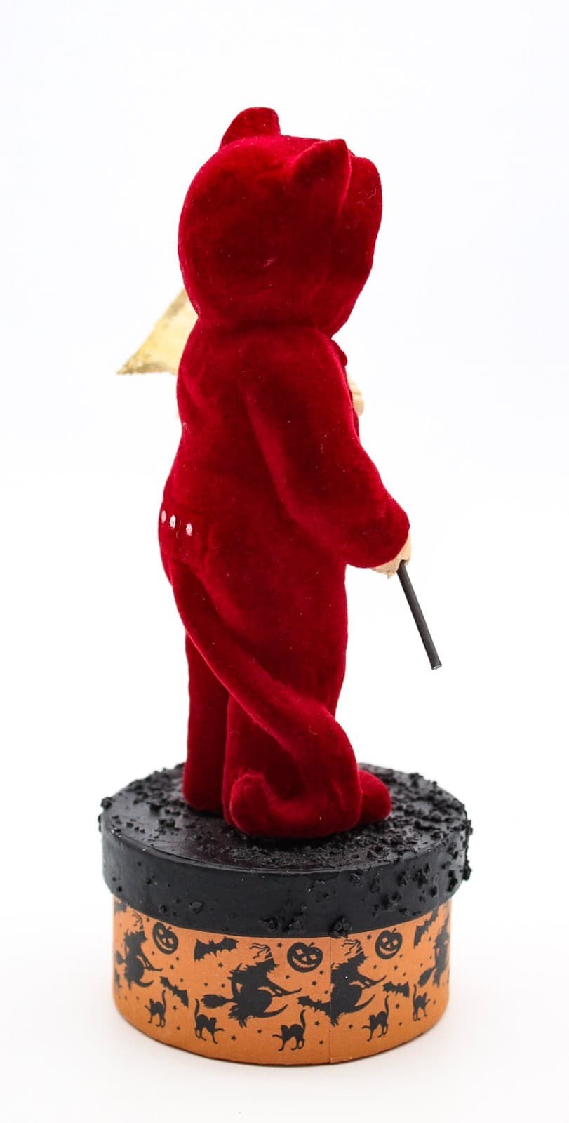 Bethany Lowe Trick Or Treat Devil Kid Halloween Flocked Costume Candy Box 7" - Thumbnail 6