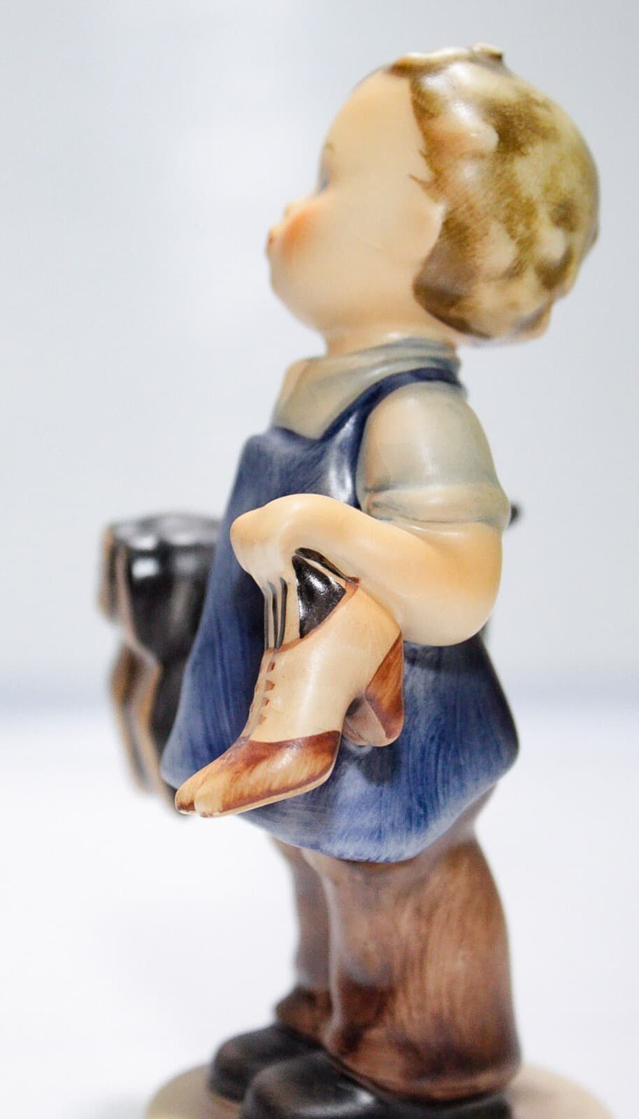 GOEBEL HUMMEL Germany "Boots" Hand Painted Porcelain Figurine TMK5 - Thumbnail 3