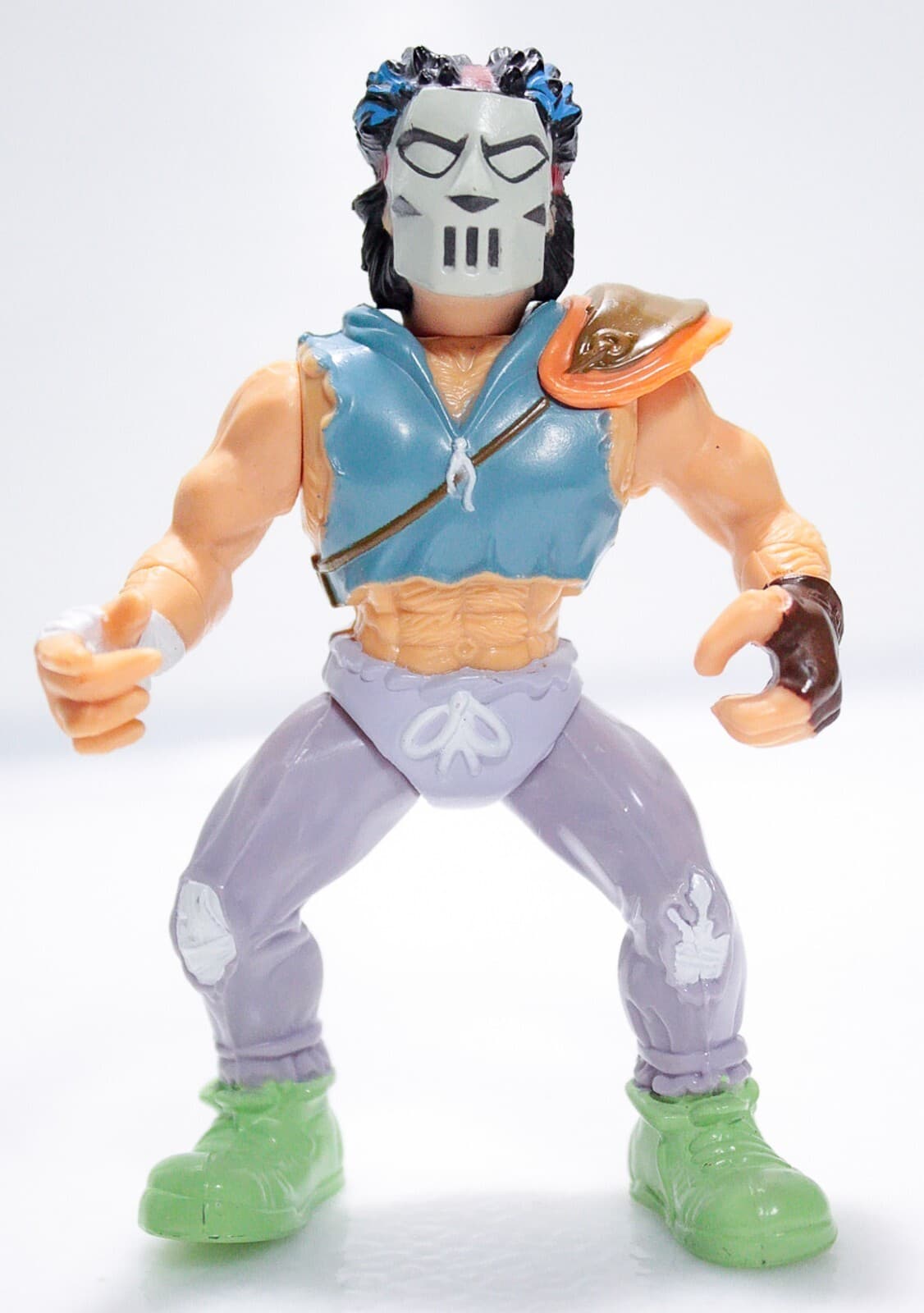1989 Playmates CASEY JONES TMNT Teenage Mutant Ninja Turtle Action Figure Toy - Thumbnail 7