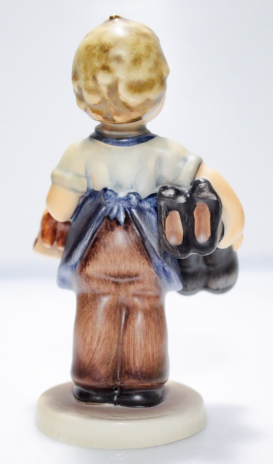 GOEBEL HUMMEL Germany "Boots" Hand Painted Porcelain Figurine TMK5 - Thumbnail 4