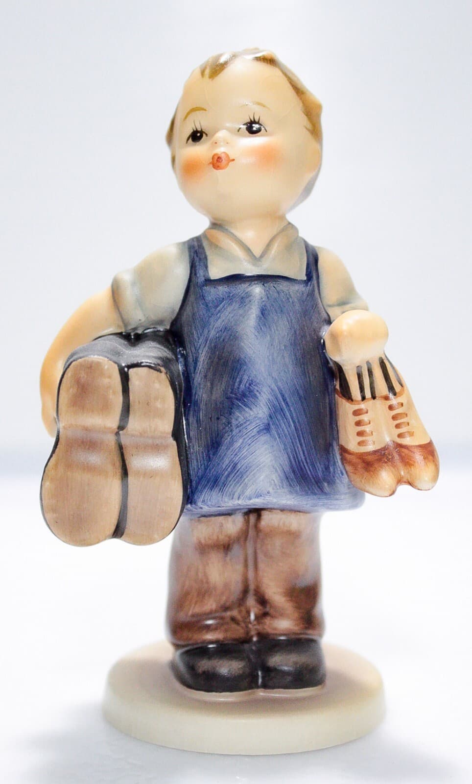 GOEBEL HUMMEL Germany "Boots" Hand Painted Porcelain Figurine TMK5 - Thumbnail 6