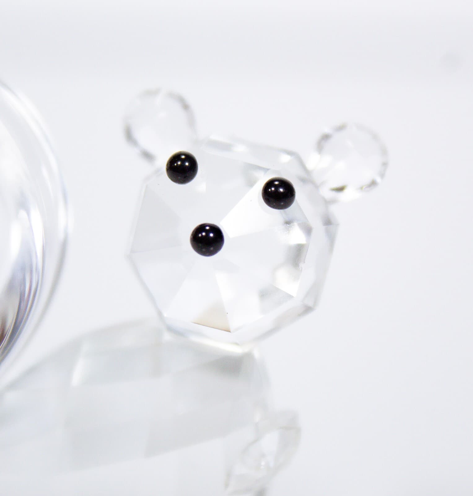 Vintage Clear Crystal Glass Collectible Squirrel Chipmunk Animal Figurine 2.25" - Thumbnail 3