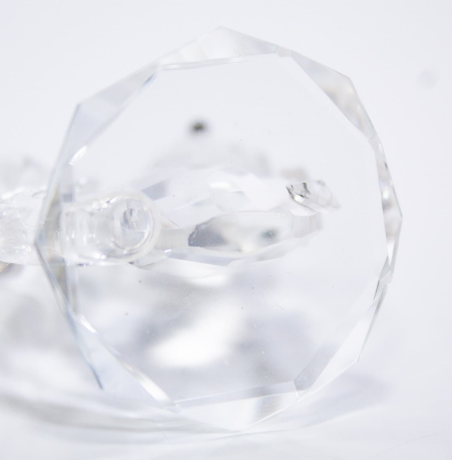 Vintage Clear Crystal Glass Collectible Squirrel Chipmunk Animal Figurine 2.25" - Thumbnail 5