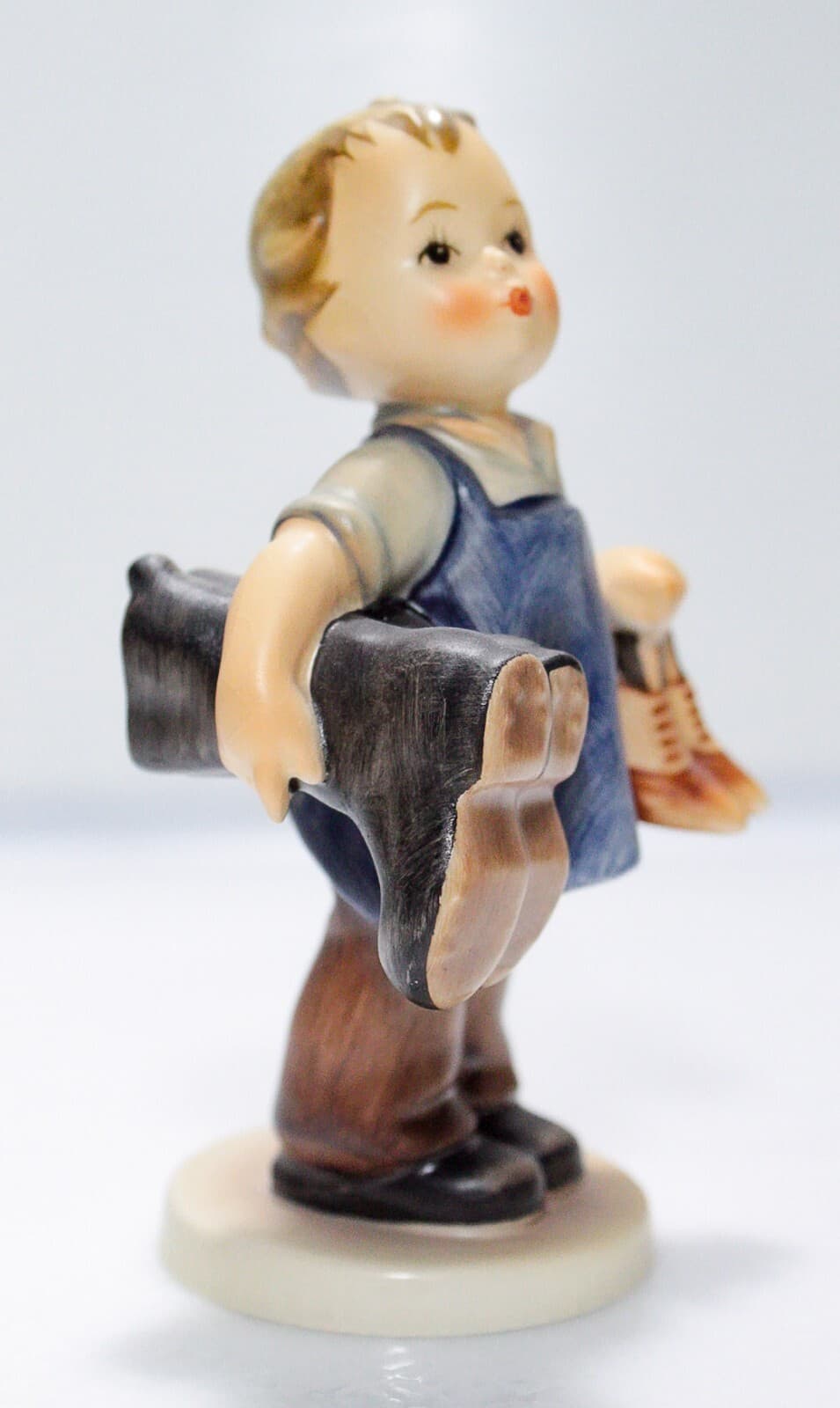GOEBEL HUMMEL Germany "Boots" Hand Painted Porcelain Figurine TMK5 - Thumbnail 2