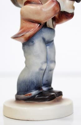 Hummel "Serenade" TMK2 Hand Painted Boy Made In Germany Porcelain Figurine - Thumbnail 4