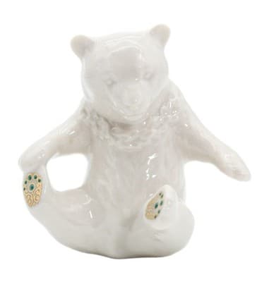 Vintage LENOX China Jewels Collection Jeweled Polar Bear Porcelain Figurine - Image 1