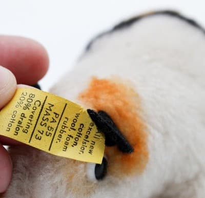 Steiff Swinny Guinea Pig Germany Yellow Tag Button Plush Stuffed Animal Vintage - Thumbnail 4