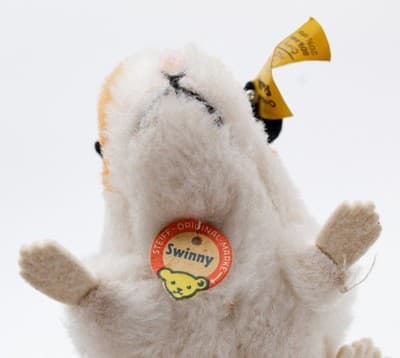 Steiff Swinny Guinea Pig Germany Yellow Tag Button Plush Stuffed Animal Vintage - Thumbnail 5