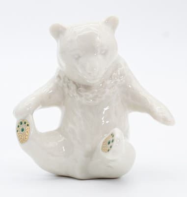 Vintage LENOX China Jewels Collection Jeweled Polar Bear Porcelain Figurine - Thumbnail 8
