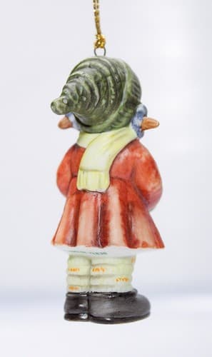 Berta Hummel Goebel 2001 Holiday Tambourine Porcelain Christmas Ornament - Thumbnail 2