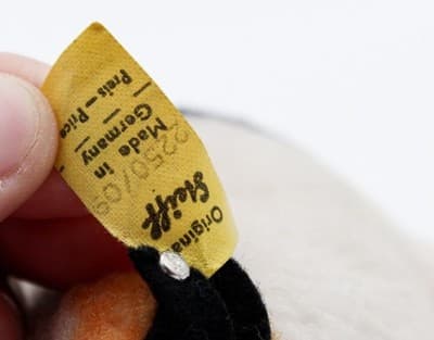 Steiff Swinny Guinea Pig Germany Yellow Tag Button Plush Stuffed Animal Vintage - Thumbnail 3