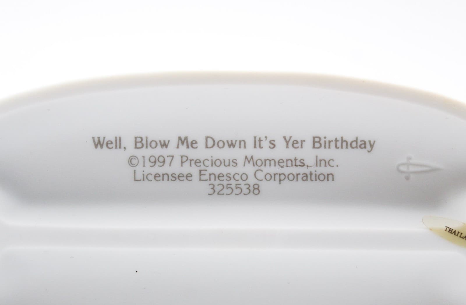 Precious Moments Well, Blow Me Down It's Yer Birthday Porcelain Figurine 1997 - Thumbnail 8