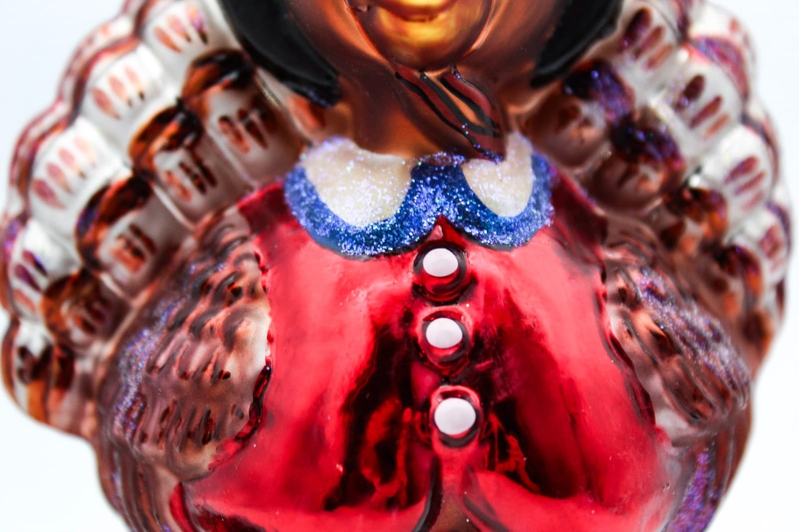 Christopher Radko Turkey Trot Pilgrim Glass Hand Painted Christmas Ornament - Thumbnail 4