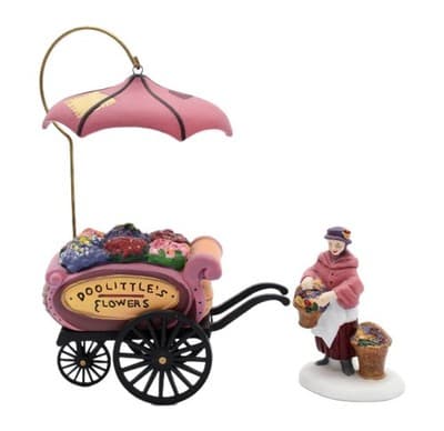 Department 56 Chelsea Market Flower Monger & Cart Heritage Village Accessory 2pc - Image 1