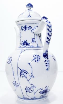 ROYAL COPENHAGEN Blue Half Laced Porcelain Coffee Tea Pot #48 1st Quality - Thumbnail 4