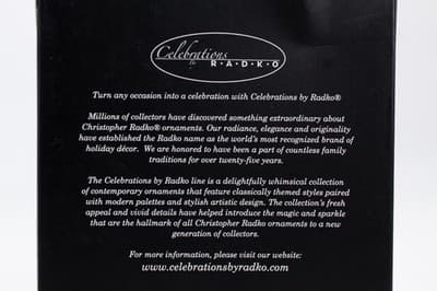 Celebrations by CHRISTOPHER RADKO 18 Mini Glass Ball Ornaments NIB - Thumbnail 5