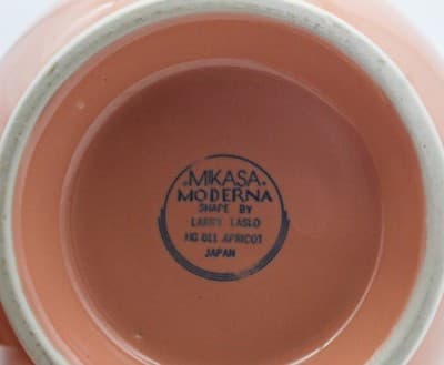 Mikasa Moderna 80s Neo Coffeepot Teapot Peach Color Larry Laslo Japan - Thumbnail 6