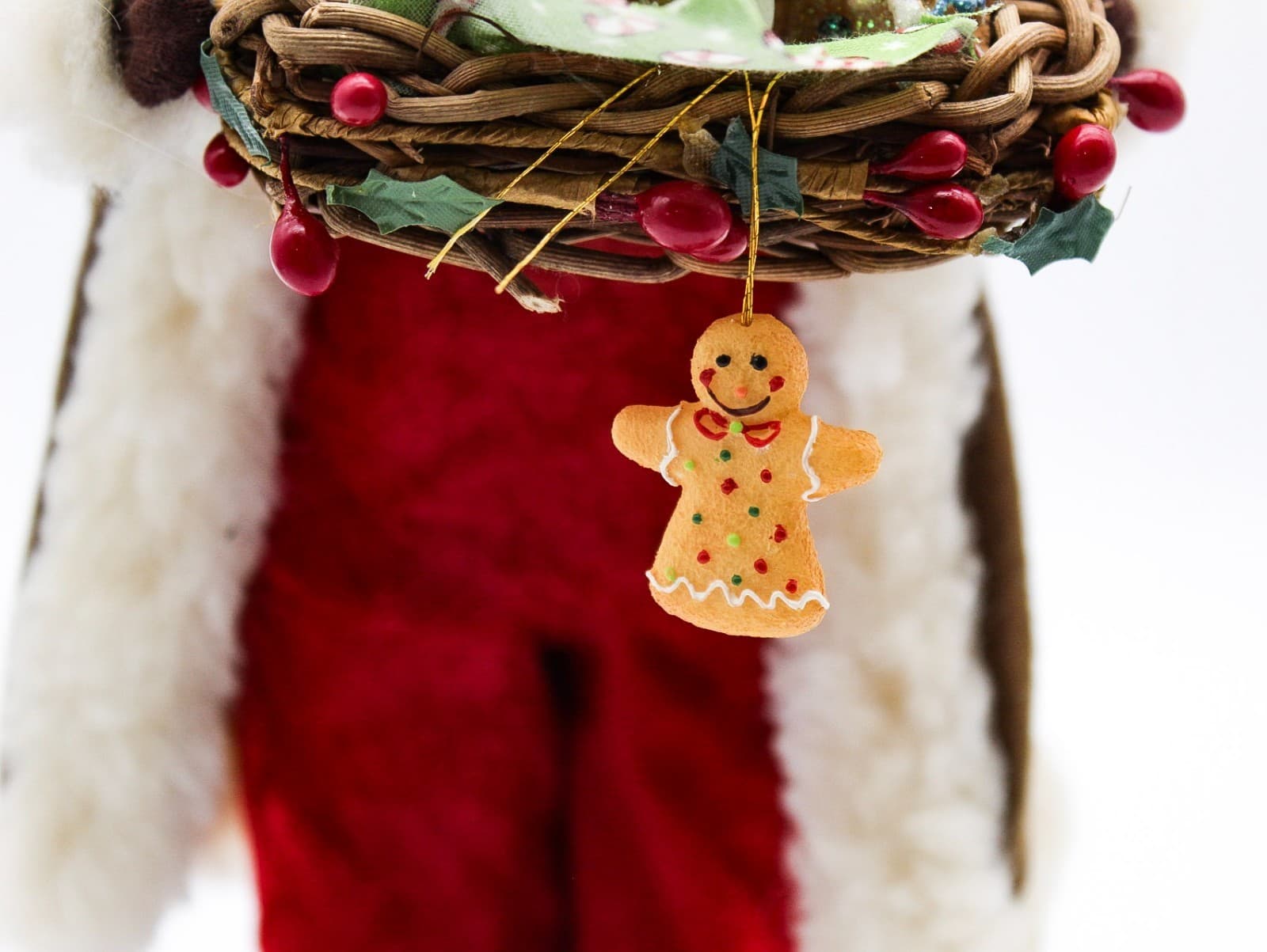 Byers' Choice Santa Claus Baker Gingerbread House Christmas Caroler 2010 - Thumbnail 8
